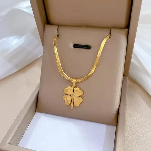 Collier Or Trèfle