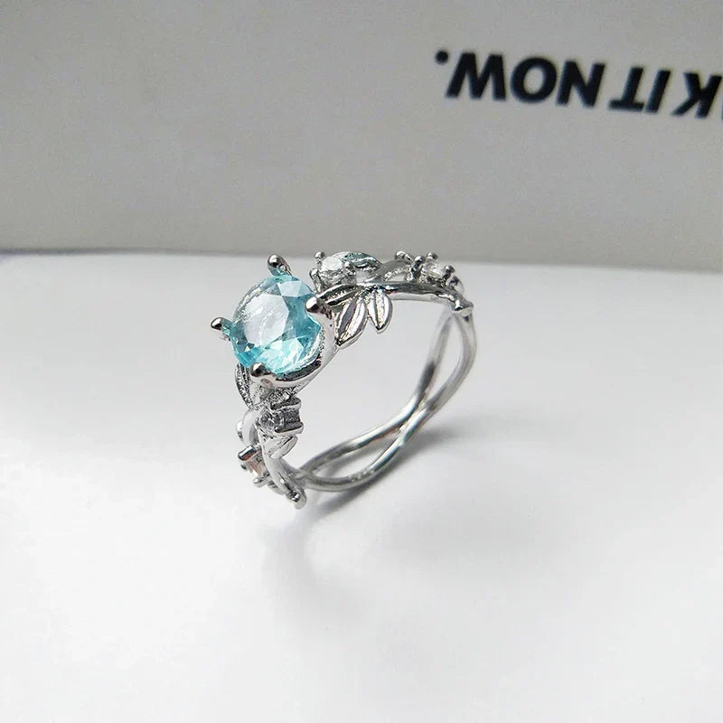 Bague en pierre de lune en argent sterling