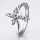 ANNEAU CROIX DE CRISTAL