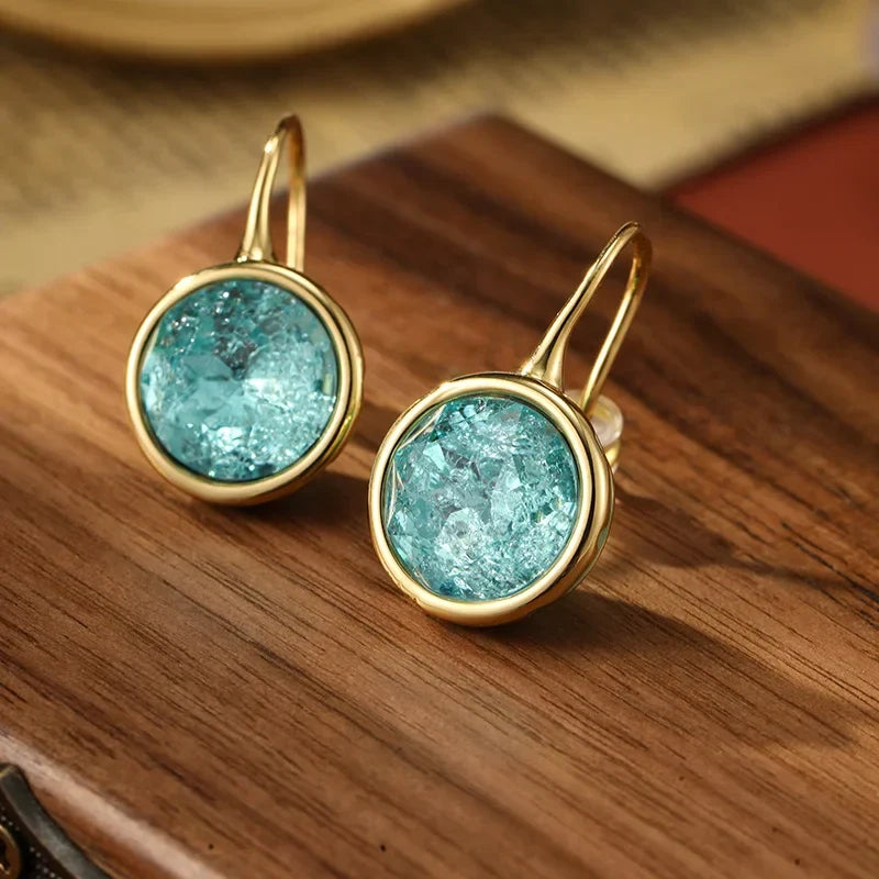 Boucles d'oreilles Vintage Ice Crack Jewel
