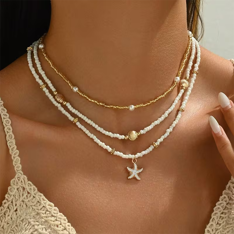 Ensemble de 3 colliers de tortue