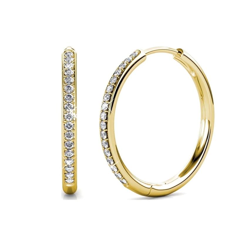 Boucles d'oreilles Pavé Diana | Or
