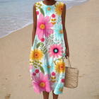 Robe d’Été Confortable Sans Manches