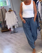 Jean Décontracté À Taille Élastique