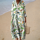 Robe d’Été Imprimée Flatteuse
