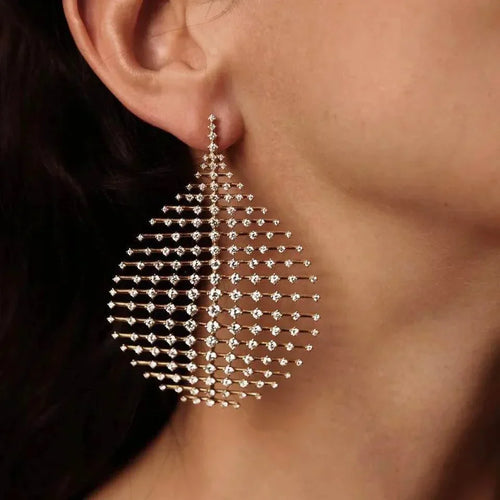 Boucles d'oreilles Vintage Globe avec zircon