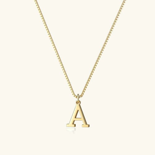 Collier en Or avec Lettre Initiale