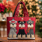 Sac à Main Femme avec trio de Schnauzer – Deux Tailles