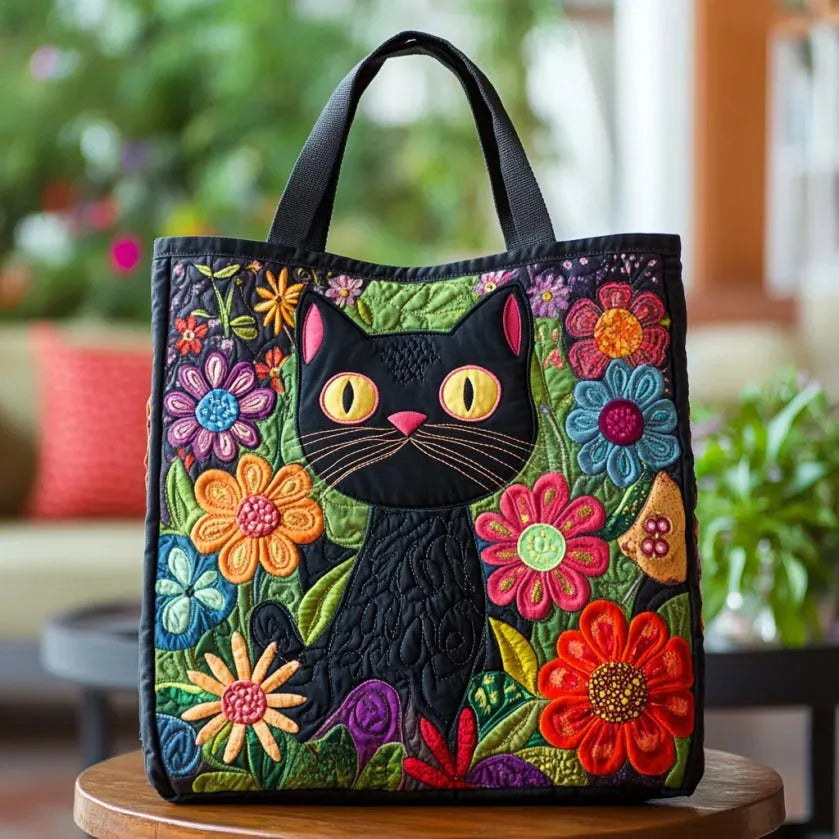 Sac Artisanal chat noir – Idée Cadeau