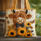 Sac Artisanal Vache et Tournesols – Idée Cadeau