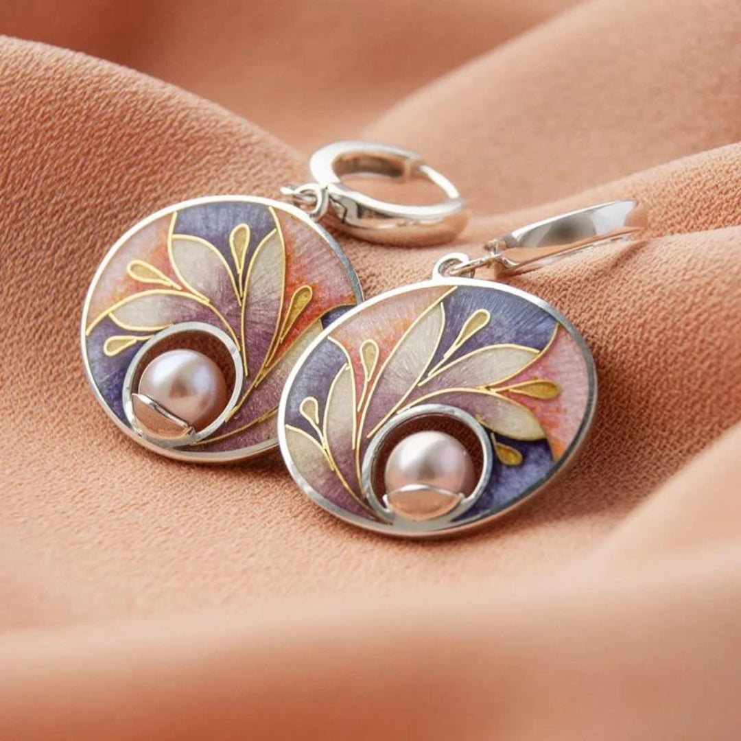 Boucles d'oreilles acryliques avec perles