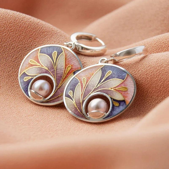Boucles d'oreilles acryliques avec perles