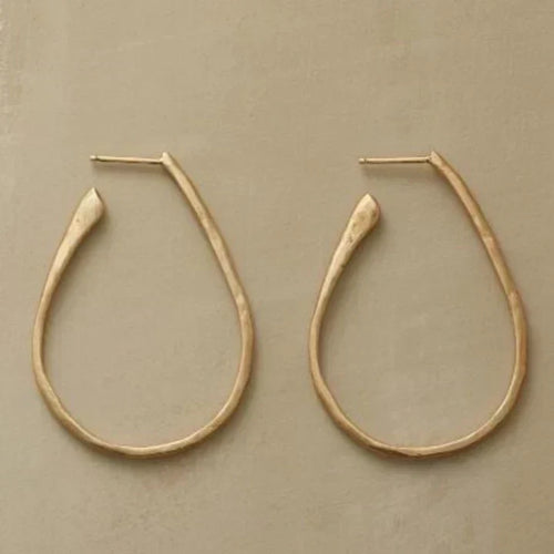 Aros vintage dorés chics
