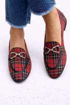 Rowan - Mocassins à carreaux dorés