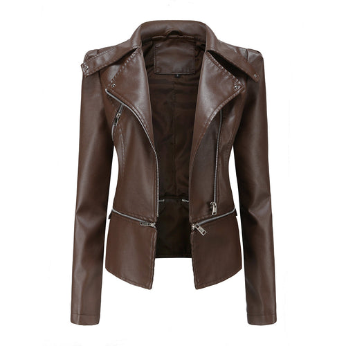 Thalia | Veste motard slim fit pour femme