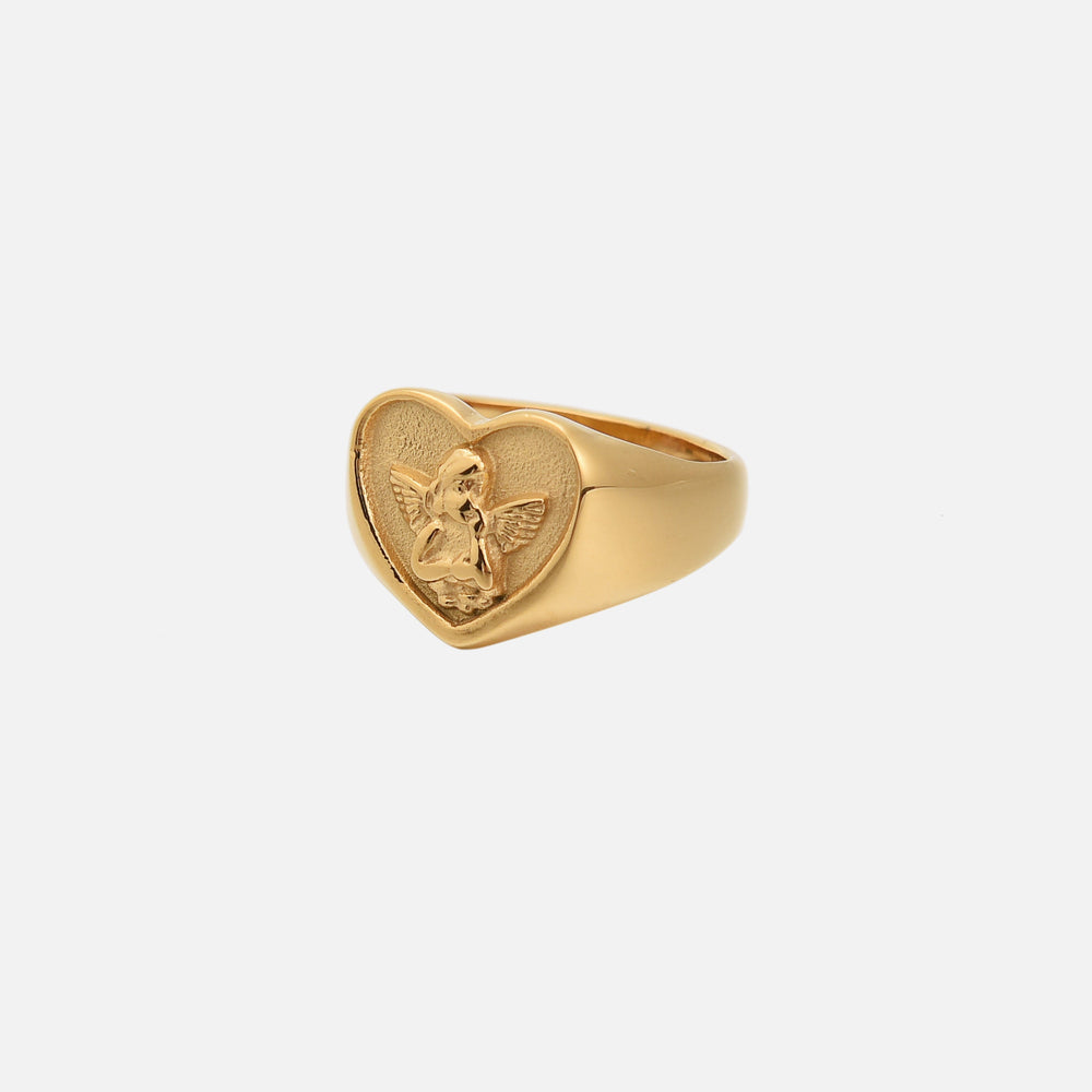 Bague Ange en Forme de Cœur