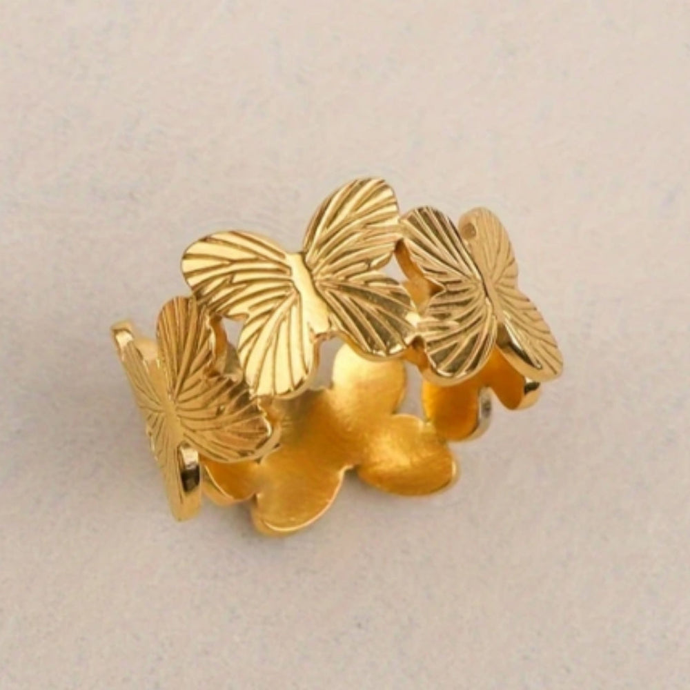 Bague Papillon Doré