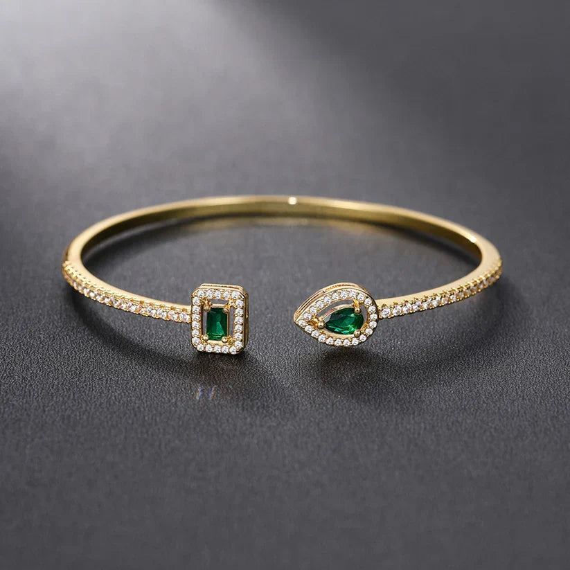 Bracelet Émeraude Brillante