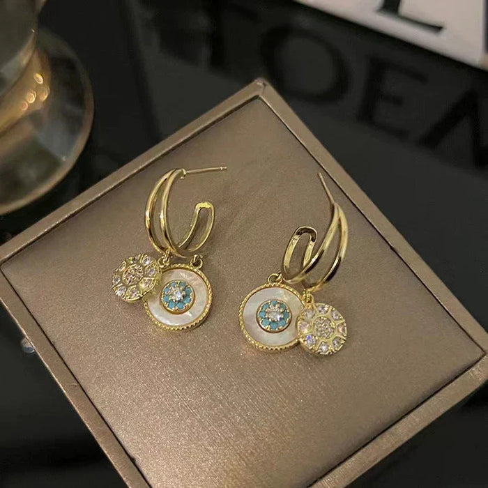 Boucles d'Oreilles Caleidoscope Dorées