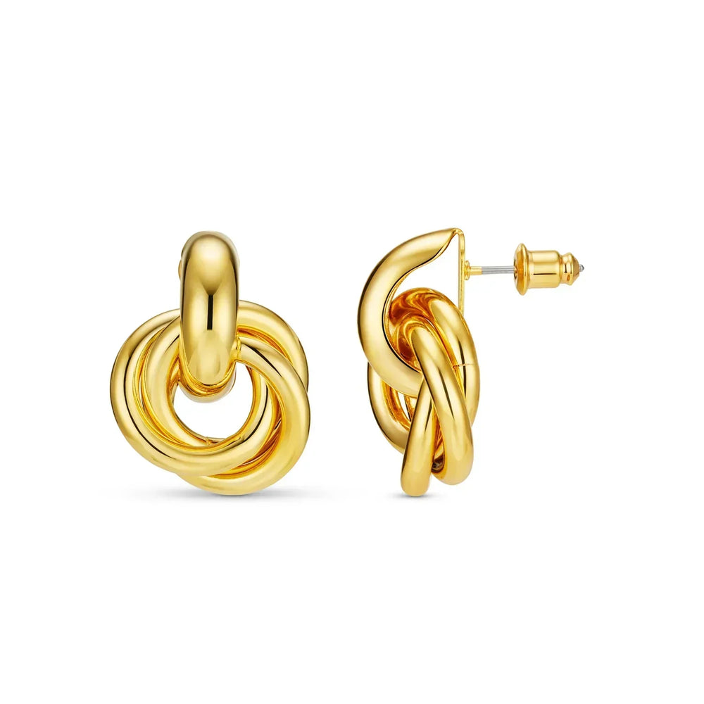 Boucles d'Oreilles Entrelacées | Or