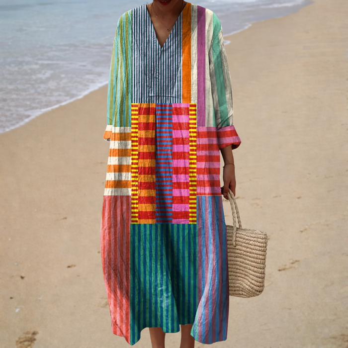 Robe d’Été Imprimée Flatteuse