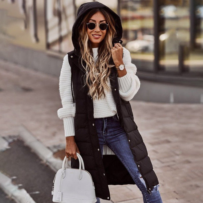 Vianey | Gilet matelassé à coupe longue pour femme