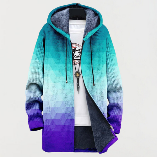 Veste à motif hexagonal de transition