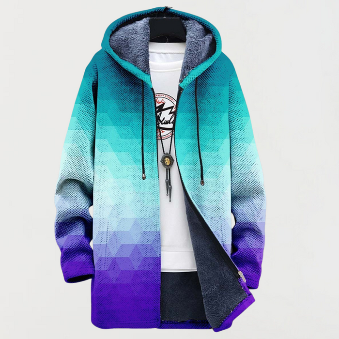 Veste à motif hexagonal de transition