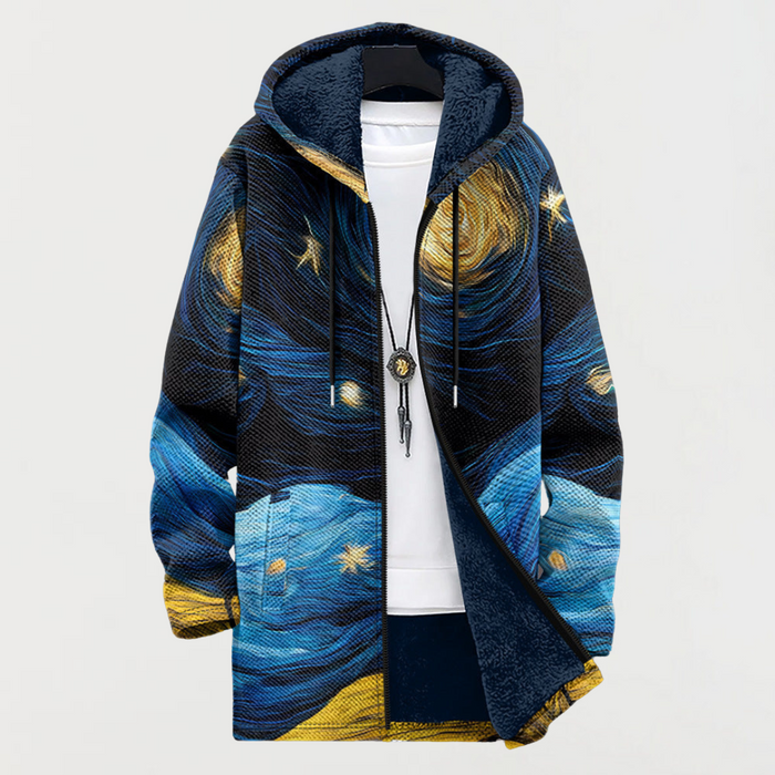 Veste avec un motif de ciel étoilé