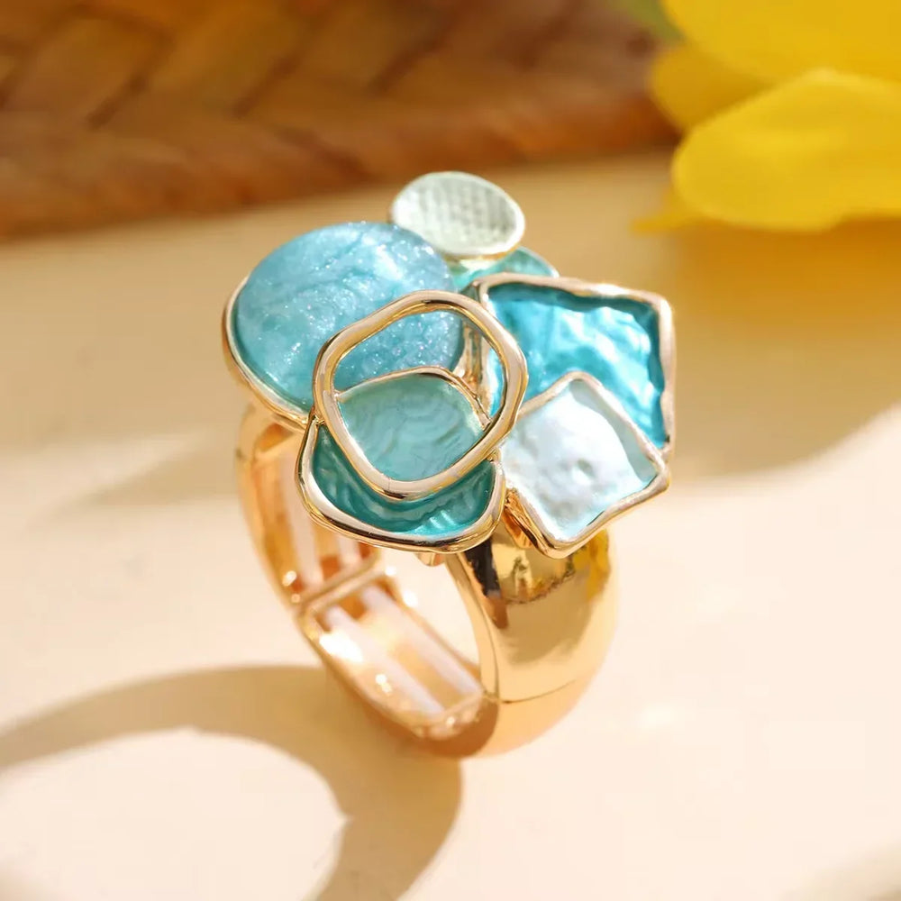 Bague Fleur Abstraite