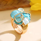 Bague Fleur Abstraite