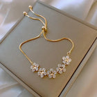 Bracelet Marguerite en Cristal Doré