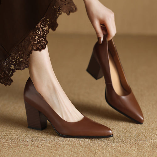 Verona - Escarpins femme élégants à talon bloc