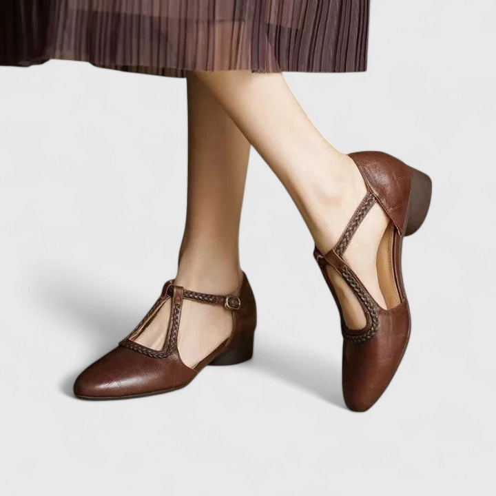 Delphine | Sandales Plates Élégantes