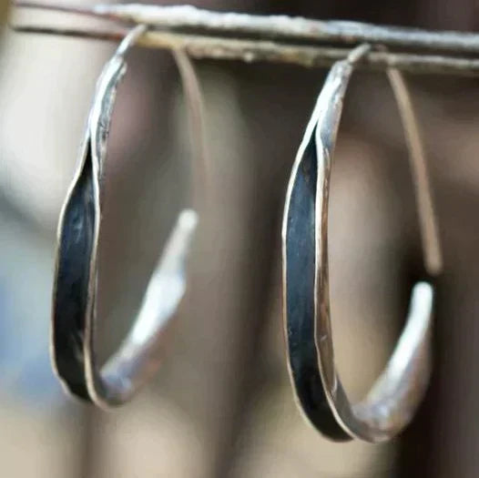 Grands boucles d'oreilles circulaires