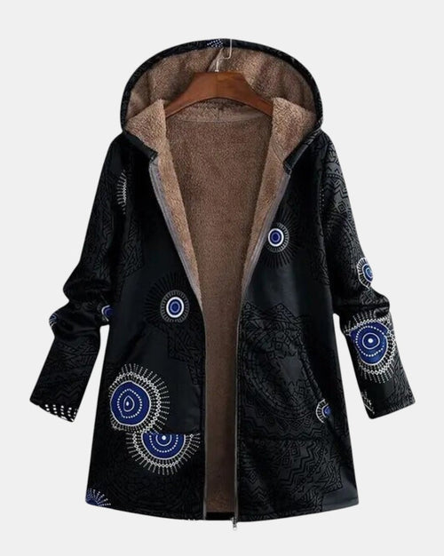 Sage - Veste Sherpa Motif Tribal