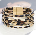 Bracelet boho large enroulant avec plusieurs couches