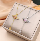 Collier Cupido Cœur Ailes d'Ange