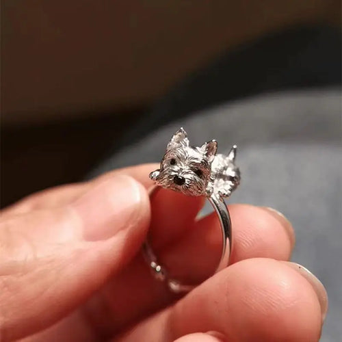 Bague Chien Tobby (Ajustable)