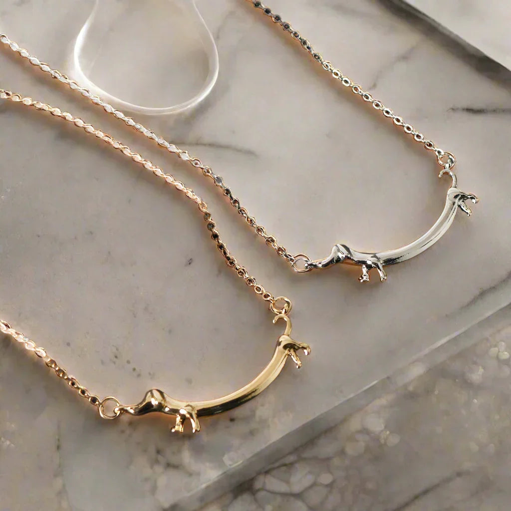 Collier Cane Salame en ton doré