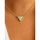 Collier avec pierre de lune - Médaillon triangulaire