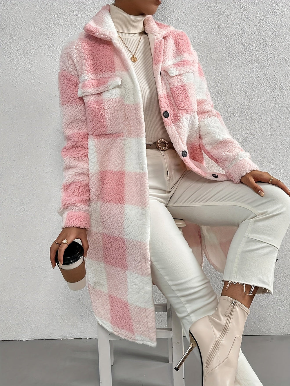 Tianna | Manteau en peluche oversize avec doublure chaude pour femme