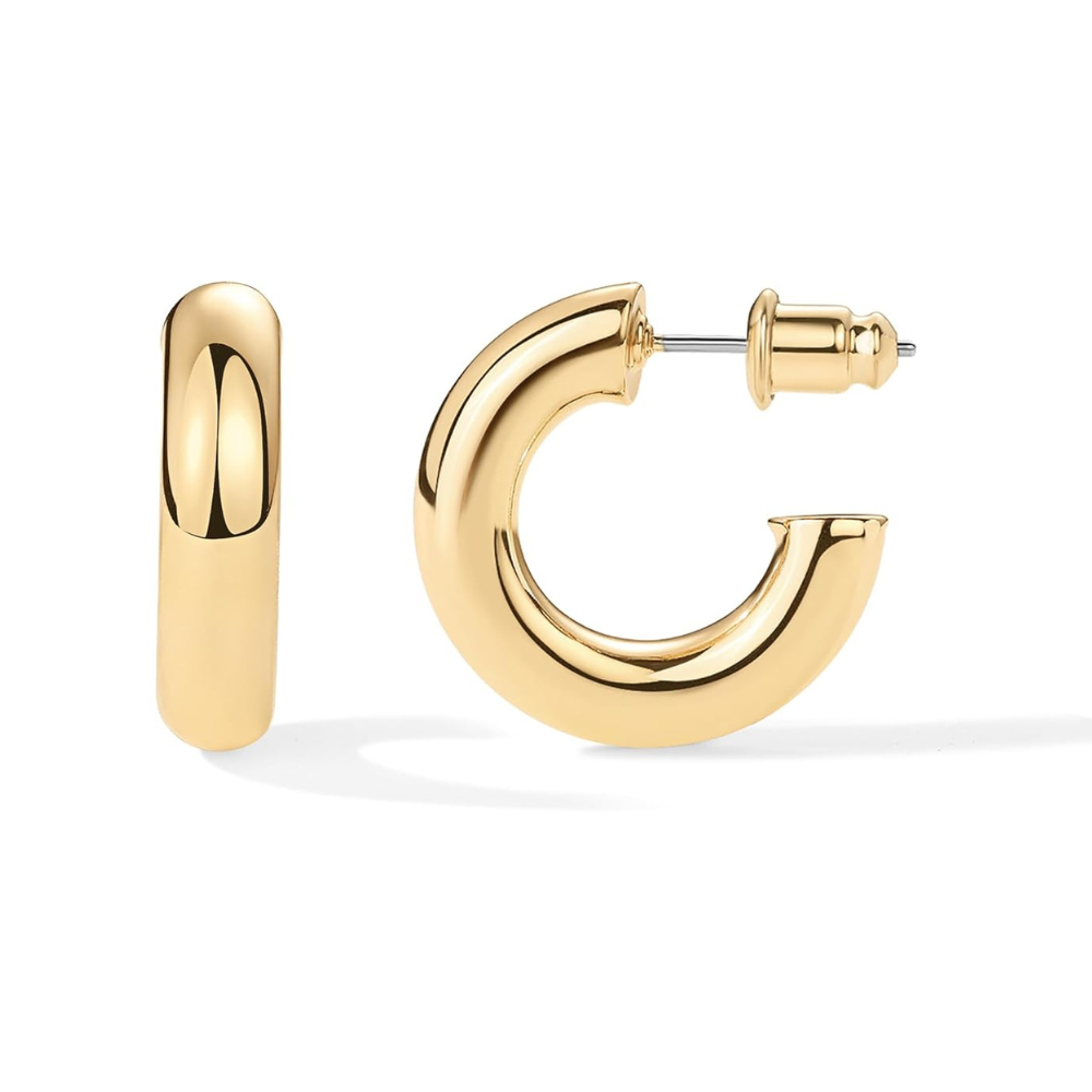 Boucles d'oreilles créoles épaisses | Or