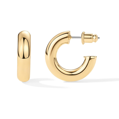 Boucles d'oreilles créoles épaisses | Or