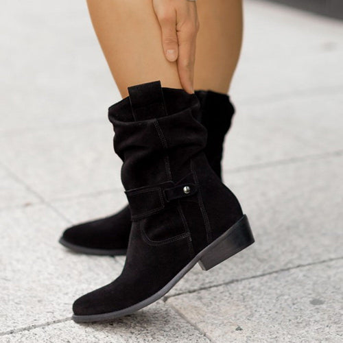 Léonie – Bottes mi-mollet femme d’hiver style intemporel