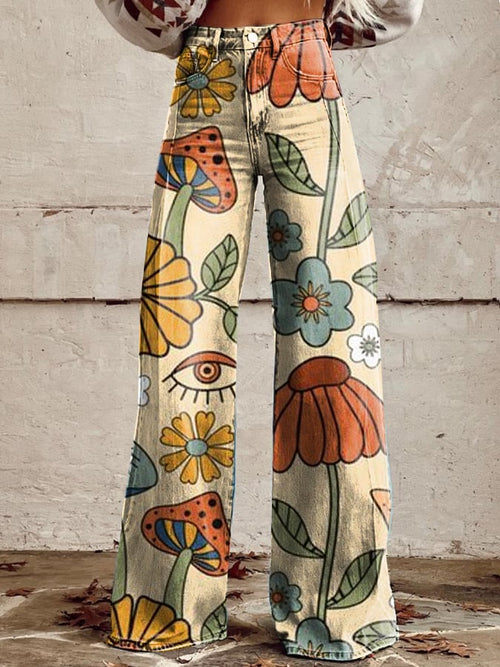 Zinnia - Pantalons Boho Vintage