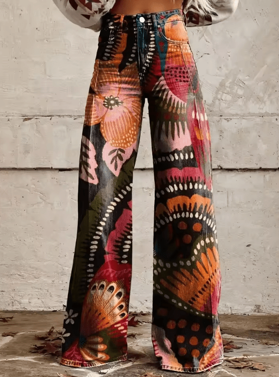 Evadne - Pantalons Boho Vintage