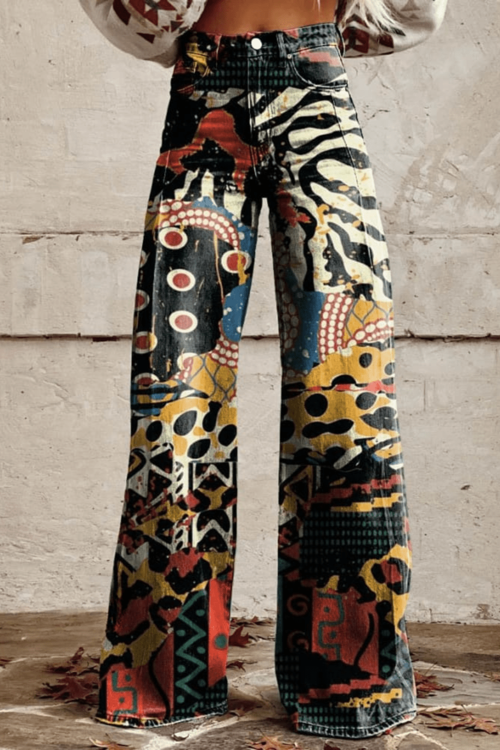Celestia - Pantalons Vintage Boho