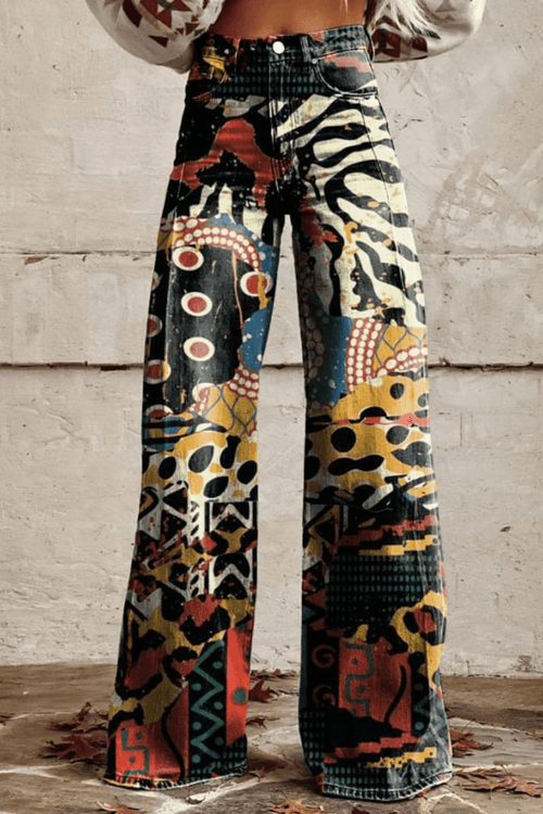 Celestia - Pantalons Vintage Boho