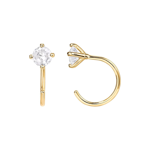 Boucles d'oreilles Diamant Élégant | Or
